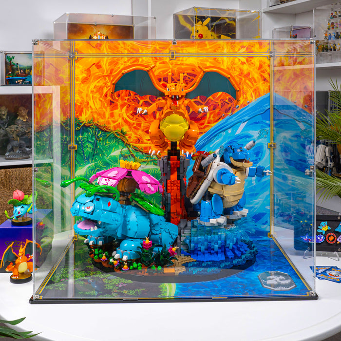Display Case for LEGO® Pokémon™: Venusaur, Charizard and Blastoise (72153)