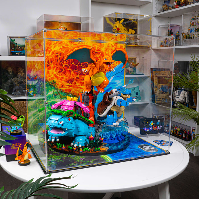 Display Case for LEGO® Pokémon™: Venusaur, Charizard and Blastoise (72153)