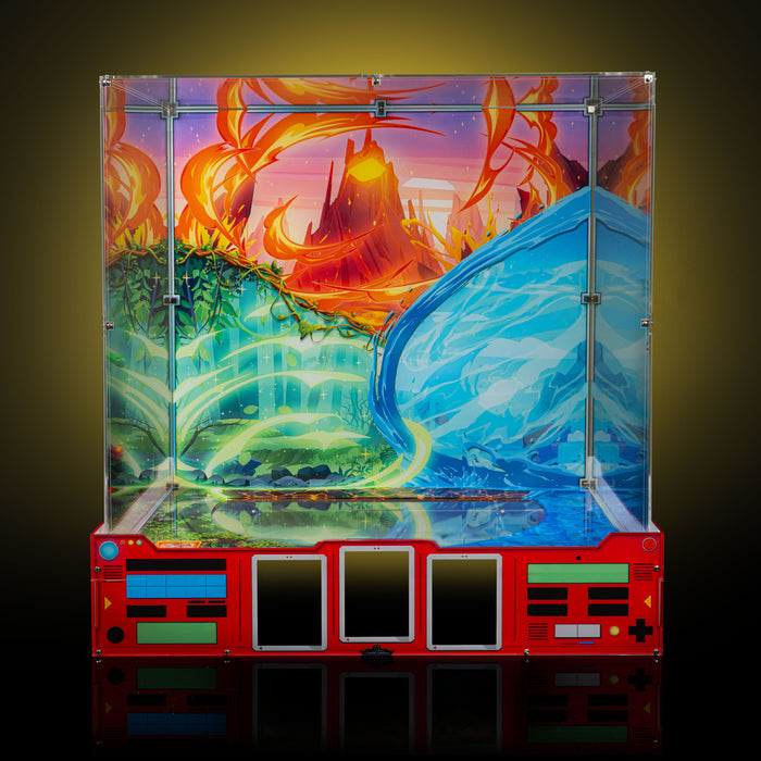 Limited Edition Display Case for LEGO® Pokémon™: Venusaur, Charizard and Blastoise (72153) with Trading Card Display