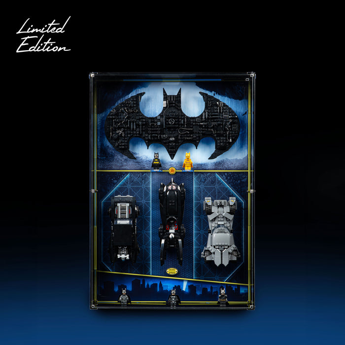 Limited Edition Wall Mounted Display Case for LEGO® Batman™ Logo & Cars (76330) (76332) (76333) (76331)