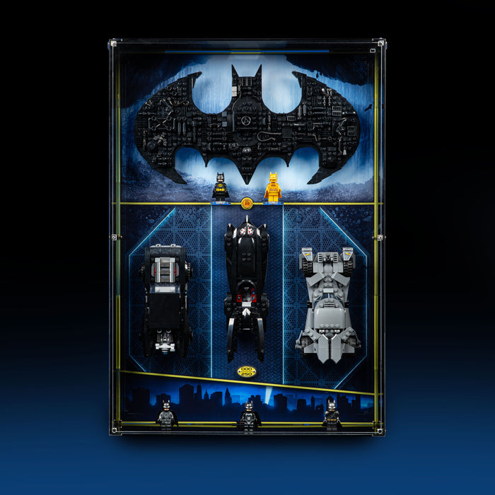 Limited Edition Wall Mounted Display Case for LEGO® Batman™ Logo & Cars (76330) (76332) (76333) (76331)