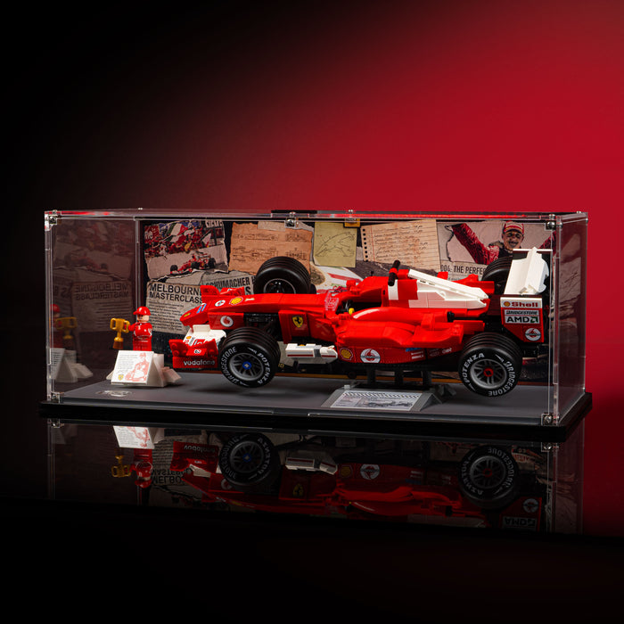 Limited Edition Display Case for LEGO® Icons: Ferrari F2004 & Michael Schumacher (11375)