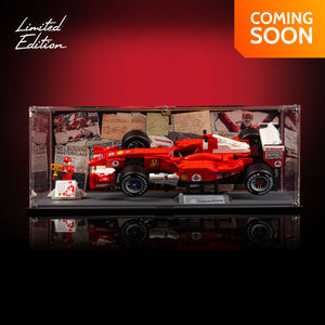Limited Edition Display Case for LEGO® Icons: Ferrari F2004 & Michael Schumacher (11375)