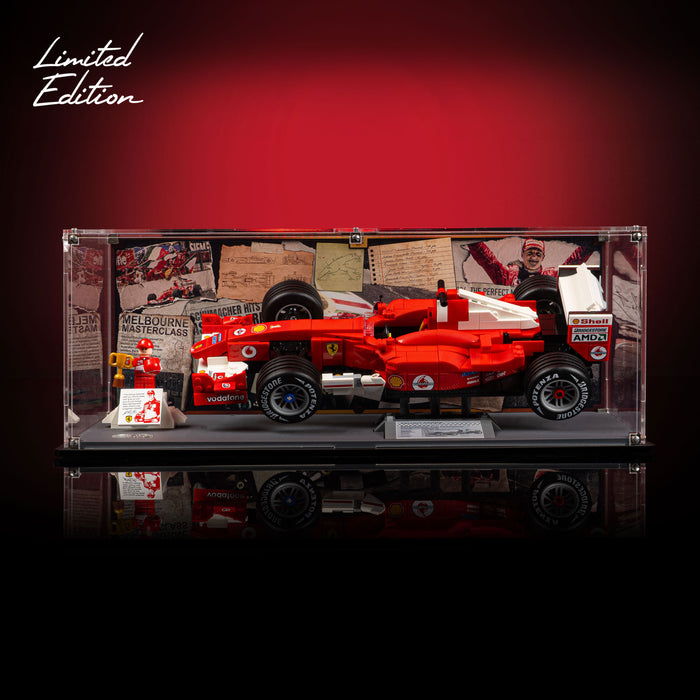 Limited Edition Display Case for LEGO® Icons: Ferrari F2004 & Michael Schumacher (11375)