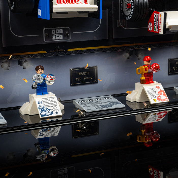 Limited Edition Wall Mountable Display Case for LEGO® Icons: F1 Legends (10330, 10353, 11375)
