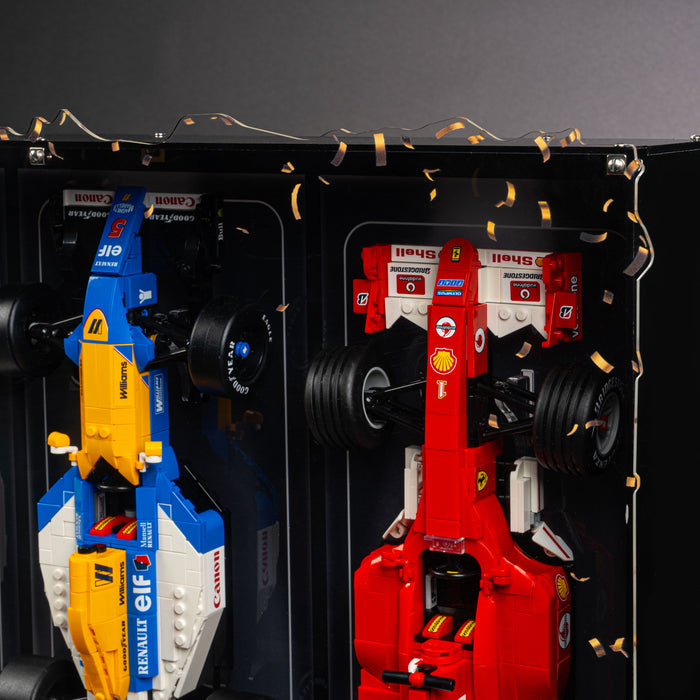 Limited Edition Wall Mountable Display Case for LEGO® Icons: F1 Legends (10330, 10353, 11375)