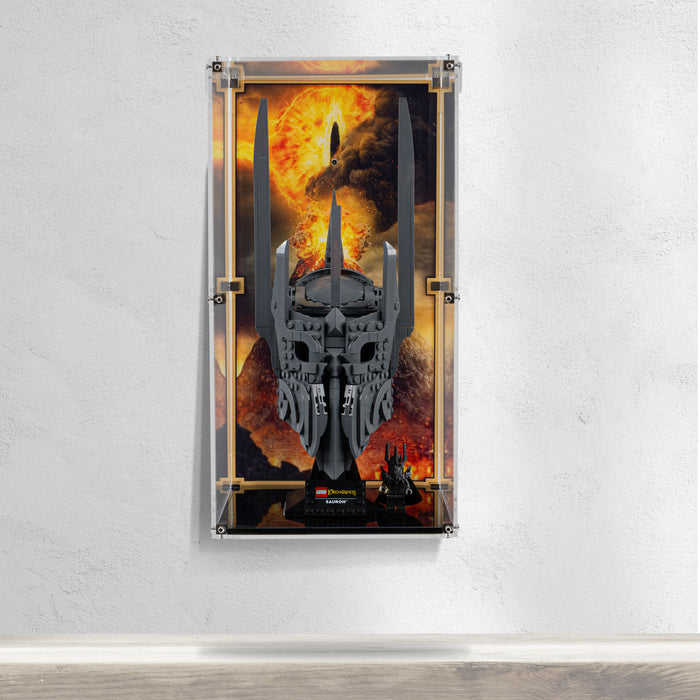 Wall Mounted Display Case for LEGO® The Lord of the Rings: Sauron's Helmet (11373)