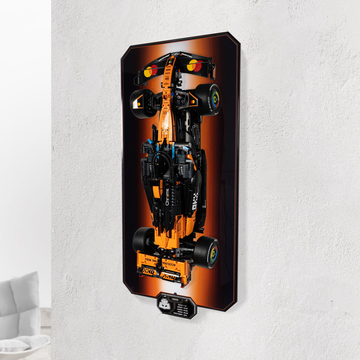 LEC 東京リーガルマインド　論点ブロックカード　民法Ⅰ Wall Mounted Display Case for LEGO Technic McLaren MCL39 F1 Car