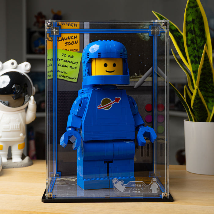 Display Case for LEGO Up-Scaled Blue Astronaut Minifigure 40921