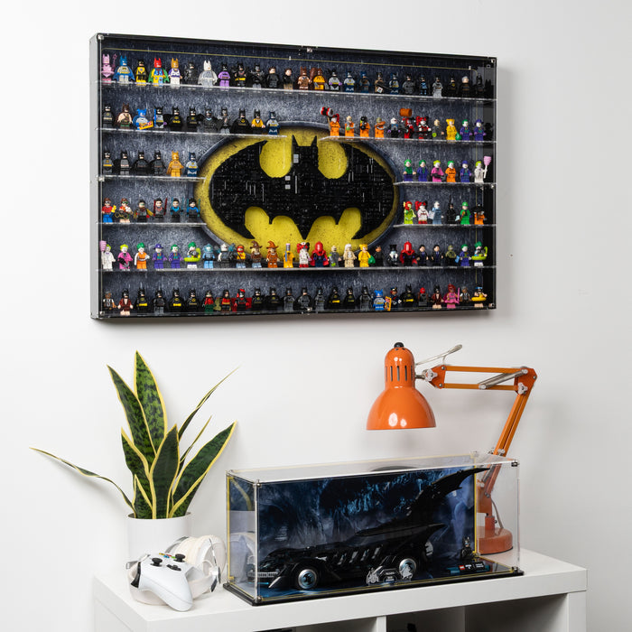 Wall Mounted Display Case for LEGO® Batman™ Logo & 121 Minifigures (76330)