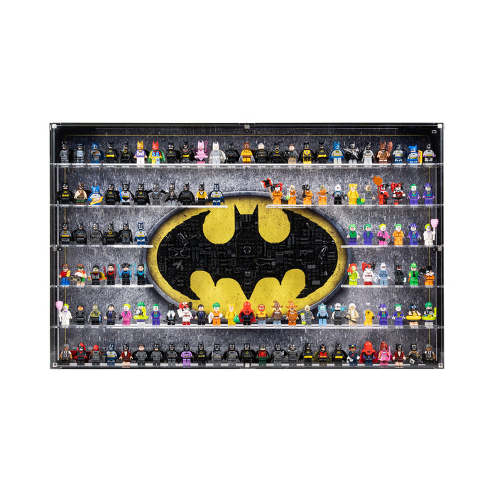 Wall Mounted Display Case for LEGO® Batman™ Logo & 121 Minifigures (76330)