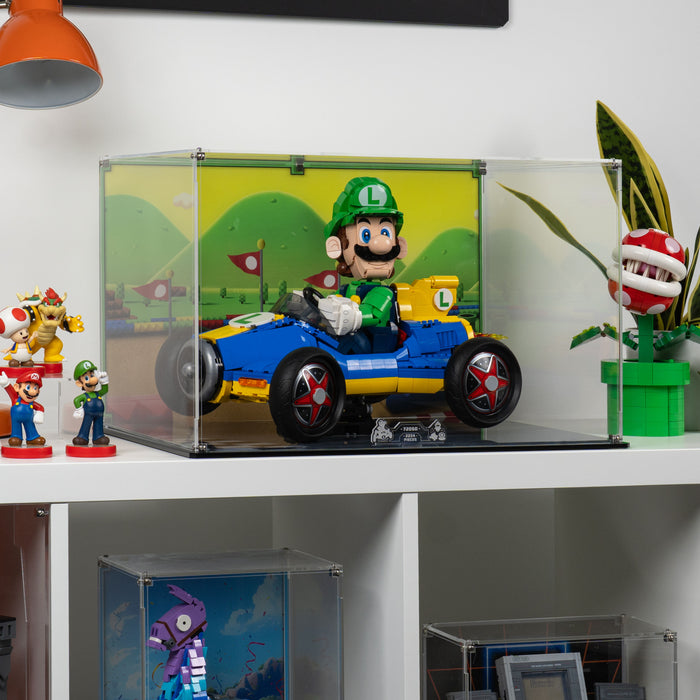 Display Case for LEGO® Mario Kart™ Luigi & Mach 8 (72050)