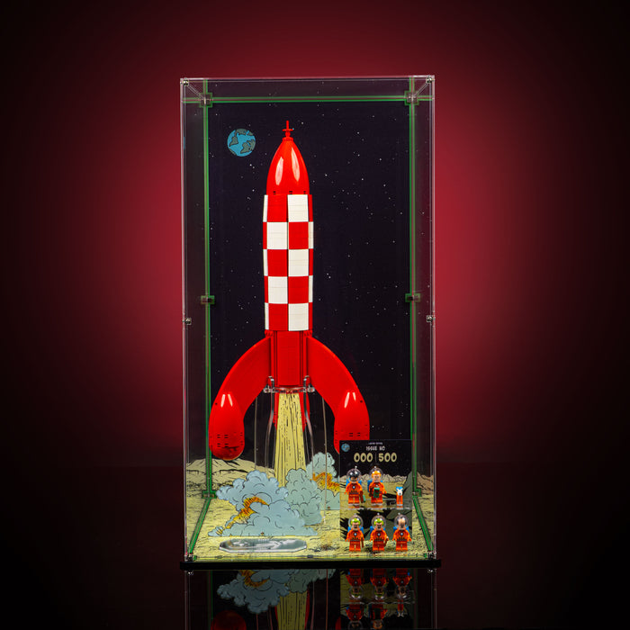 Limited Edition Display Case for LEGO® Ideas: Tintin® Moon Rocket (21367)
