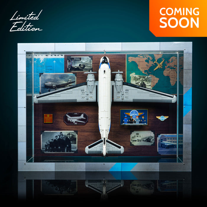 Limited Edition 2-in-1 Display Case for LEGO® Icons: Douglas™ DC-3™ PAN AM® Airliner (11378)