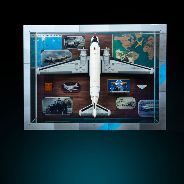 Limited Edition 2-in-1 Display Case for LEGO® Icons: Douglas™ DC-3™ PAN AM® Airliner (11378)