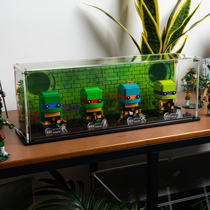 Display Case for LEGO® Brickheadz Teenage Mutant Ninja Turtles Figures (40878)