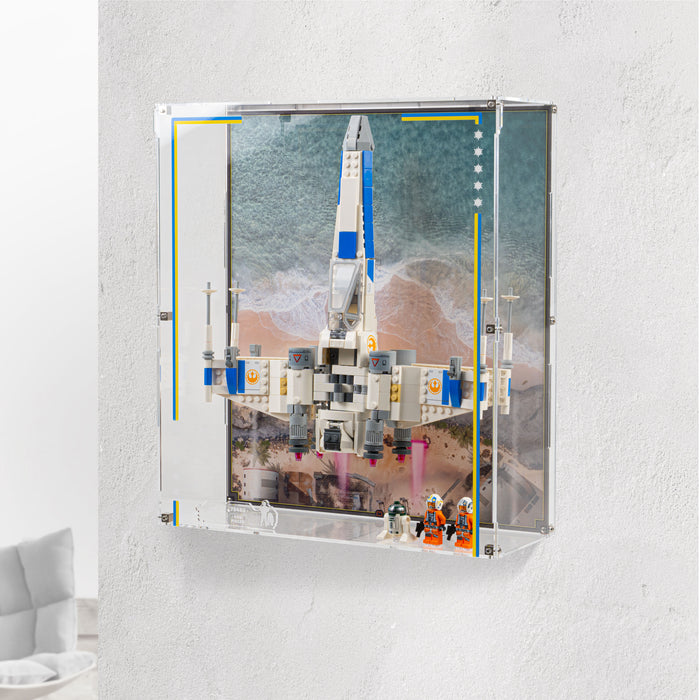 Wall Mountable Display Case for LEGO® Star Wars: New Republic X-Wing Starfighter™ (75460)