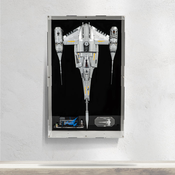 Wall Mountable Display Case for LEGO® Star Wars™ The Mandalorian's N-1 Starfighter™ (75442)