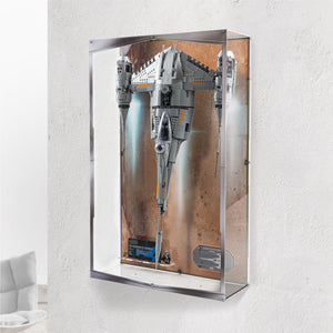 Wall Mountable Display Case for LEGO® Star Wars™ The Mandalorian's N-1 Starfighter™ (75442)