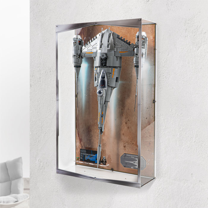 Wall Mountable Display Case for LEGO® Star Wars™ The Mandalorian's N-1 Starfighter™ (75442)