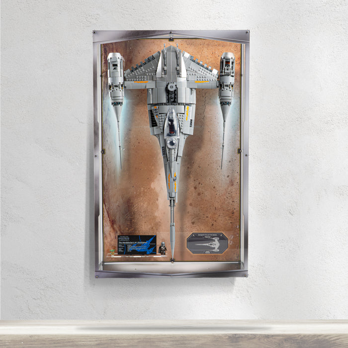 Wall Mountable Display Case for LEGO® Star Wars™ The Mandalorian's N-1 Starfighter™ (75442)