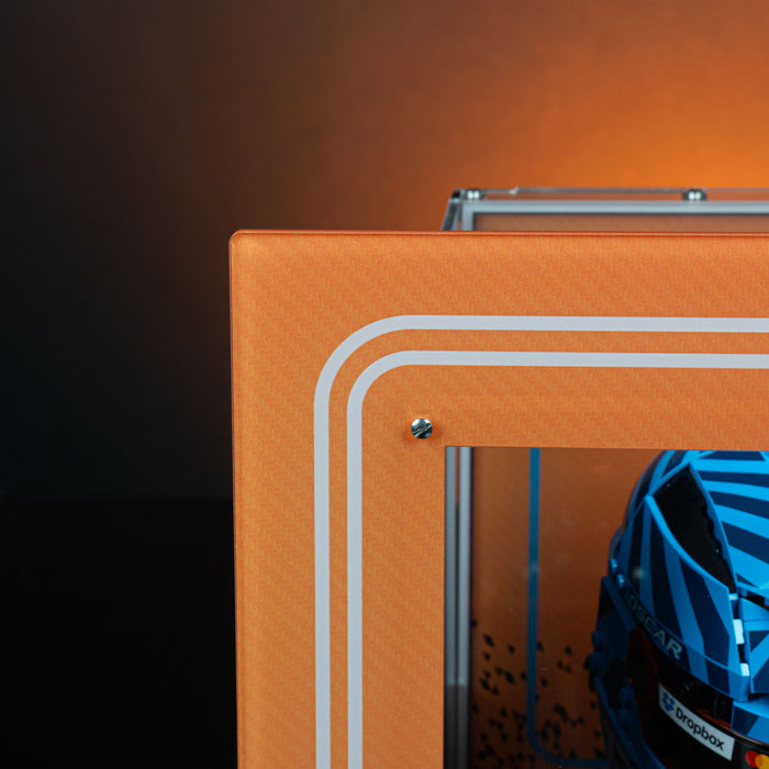 Limited Edition 2-in-1 Display Case for LEGO® Editions McLaren Mastercard F1® Team Lando Norris (43023) & Oscar Piastri Helmets (43017)