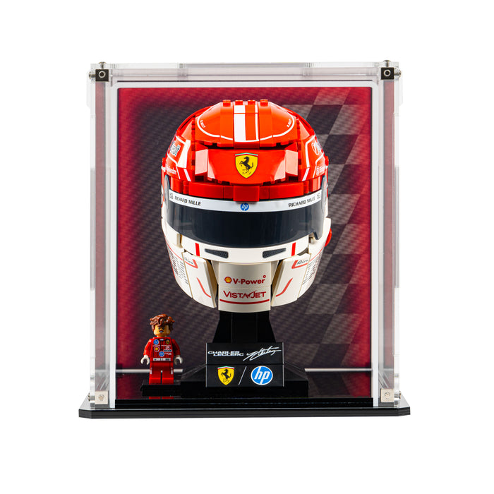 Wall Mountable Display Case for LEGO® Editions: Scuderia Ferrari HP Charles Leclerc Helmet (43014)