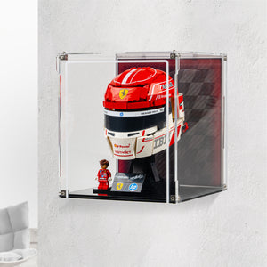 Wall Mountable Display Case for LEGO® Editions: Scuderia Ferrari HP Charles Leclerc Helmet (43014)