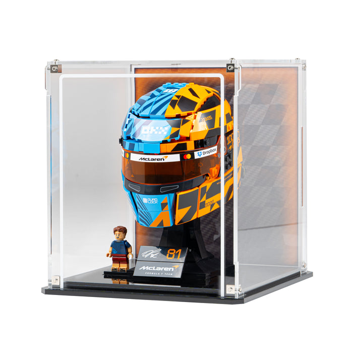 Wall Mountable Display Case for LEGO® Editions McLaren Mastercard F1® Team Oscar Piastri Helmet (43017)