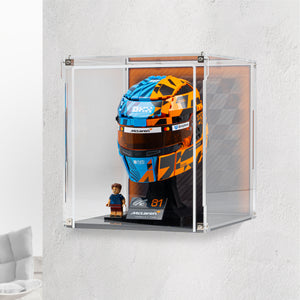 Wall Mountable Display Case for LEGO® Editions McLaren Mastercard F1® Team Oscar Piastri Helmet (43017)