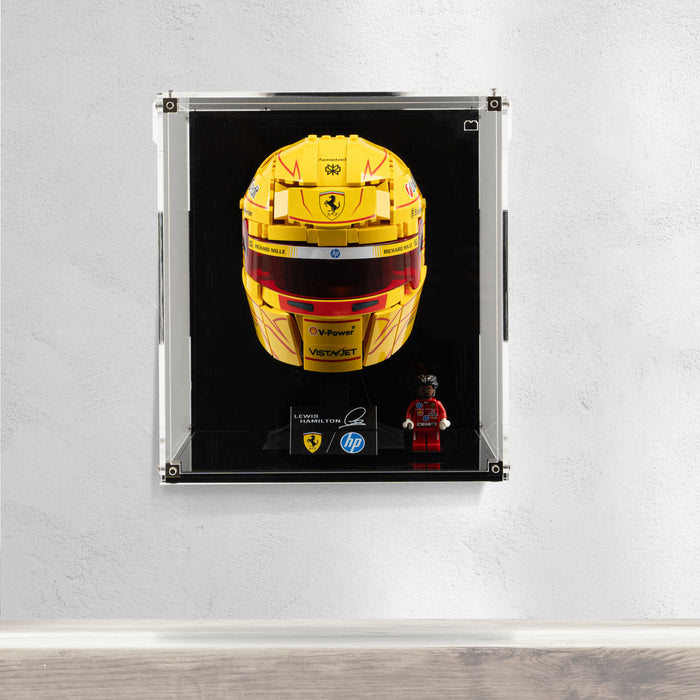 ハミルトン　ディスプレイ　セット　希少　F ④ Display Case for LEGO Scuderia Ferrari HP Lewis Hamilton Helmet