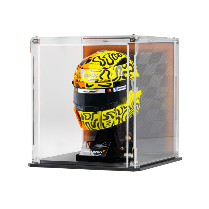 Wall Mountable Display Case for LEGO® Editions McLaren Mastercard F1® Team Lando Norris Helmet (43023)