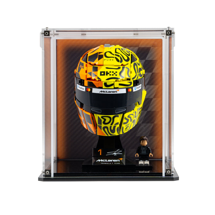 Wall Mountable Display Case for LEGO® Editions McLaren Mastercard F1® Team Lando Norris Helmet (43023)