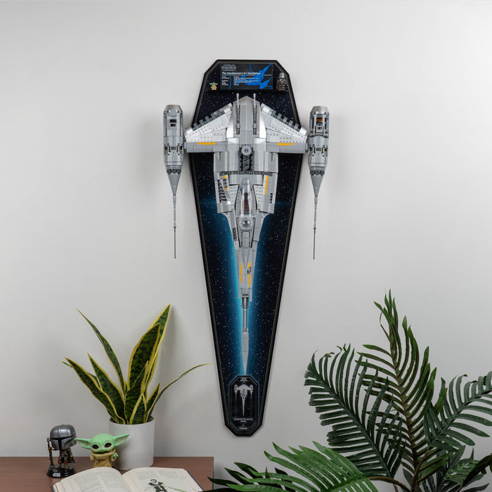 Wall Mounted Display Stand for LEGO® Star Wars™ The Mandalorian's N-1 Starfighter™ (75442)