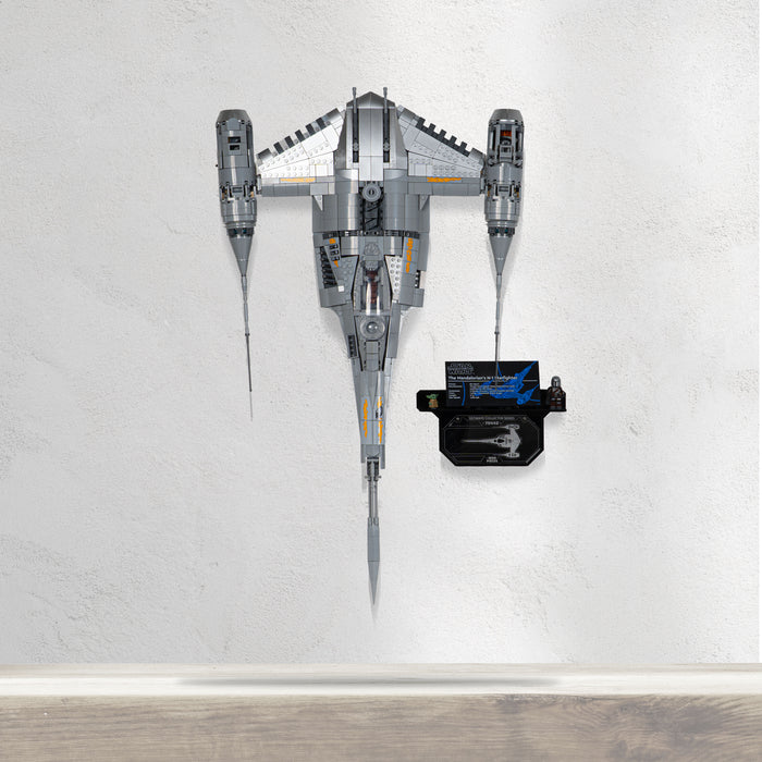 Wall Mounted Display Stand for LEGO® Star Wars™ The Mandalorian's N-1 Starfighter™ (75442)