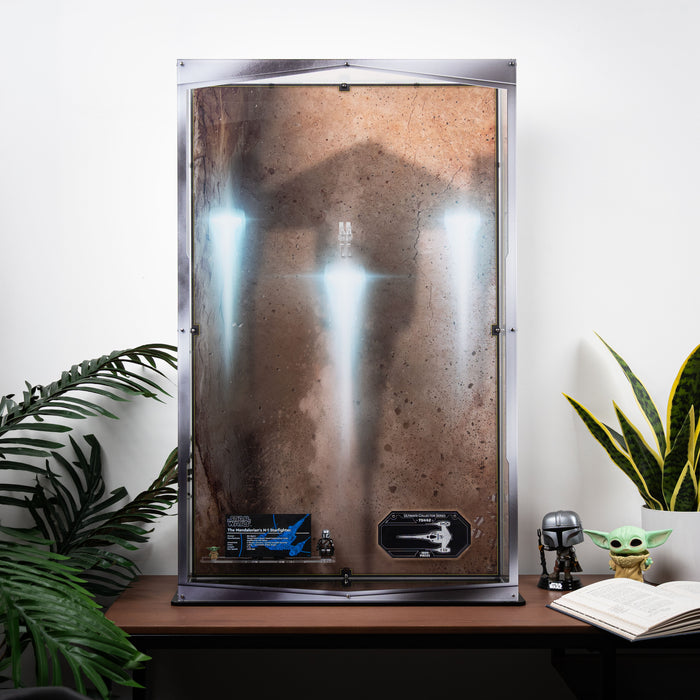 Wall Mountable Display Case for LEGO® Star Wars™ The Mandalorian's N-1 Starfighter™ (75442)