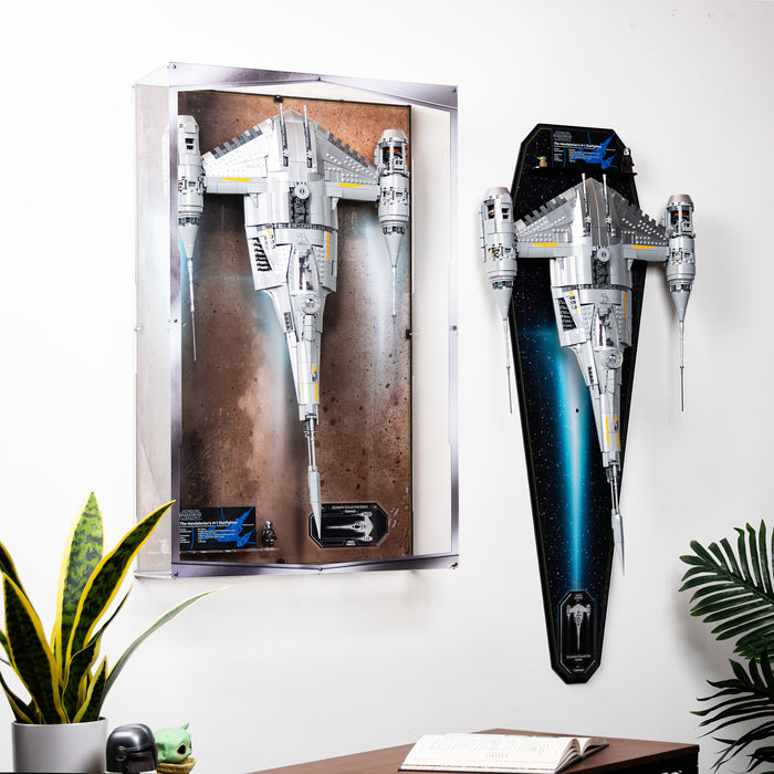 Wall Mounted Display Stand for LEGO® Star Wars™ The Mandalorian's N-1 Starfighter™ (75442)