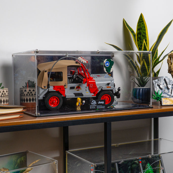 Display Case for LEGO® Jurassic Park Jeep® Wrangler (77984)