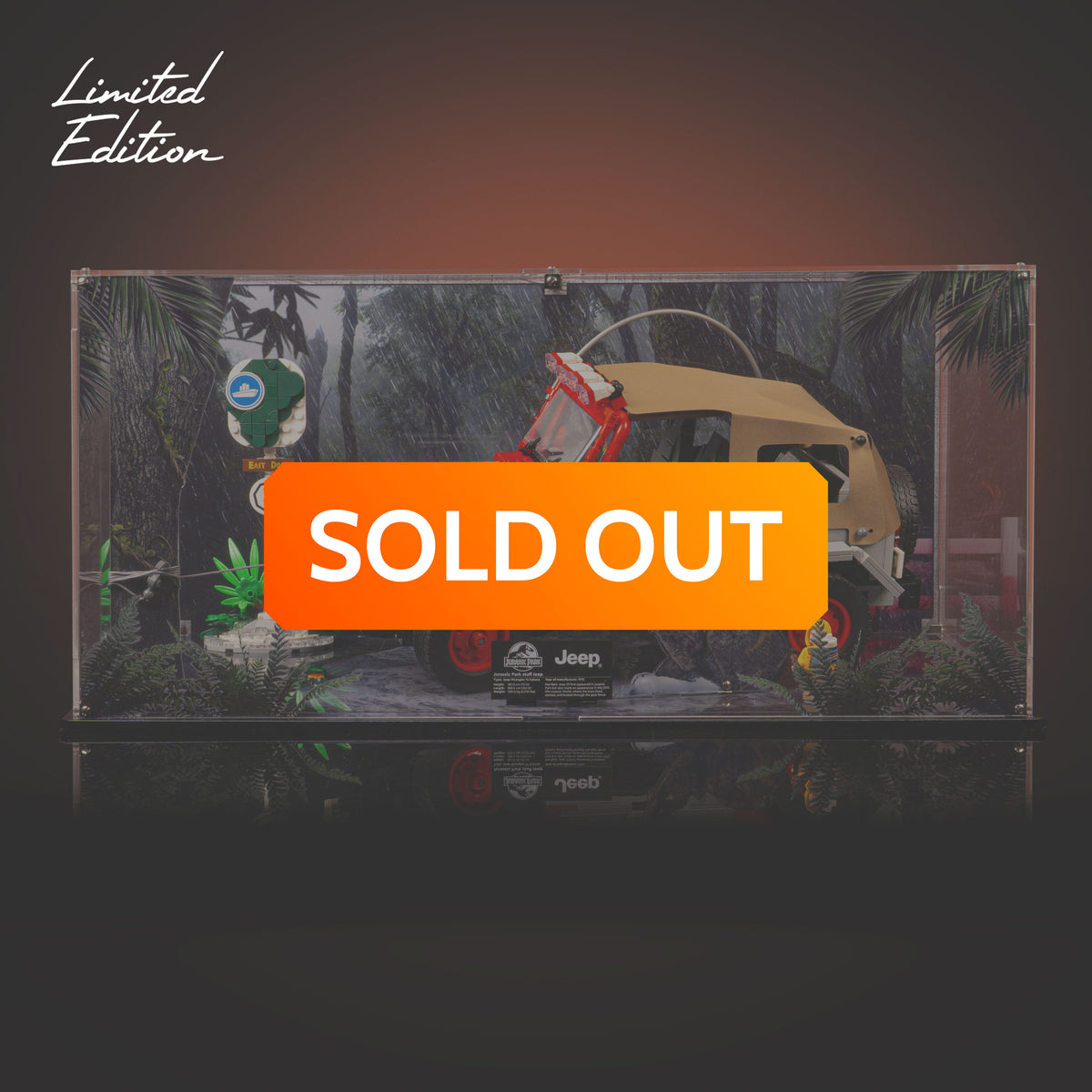 ❄️J.W❄️様 取り置き Limited Edition Display Case for LEGO® Jurassic Park Jeep