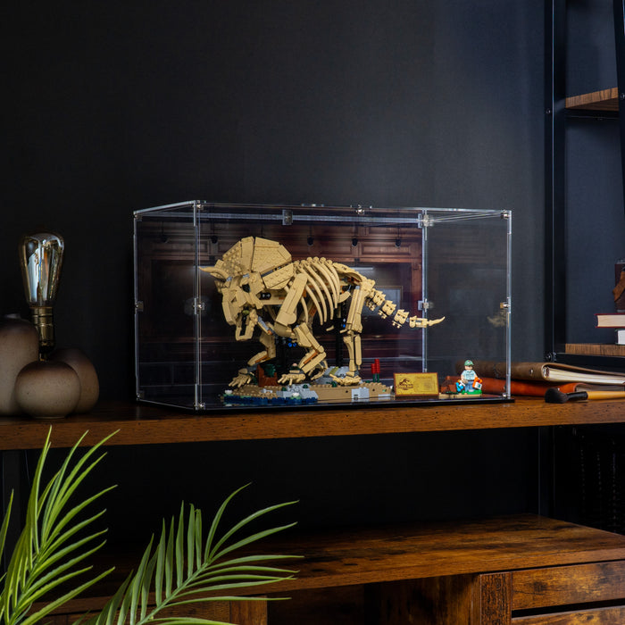 Display Case for LEGO® Dinosaur Fossils: Triceratops (77985)