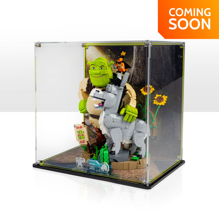 Display Case for LEGO® Shrek, Donkey & Puss in Boots (72423)