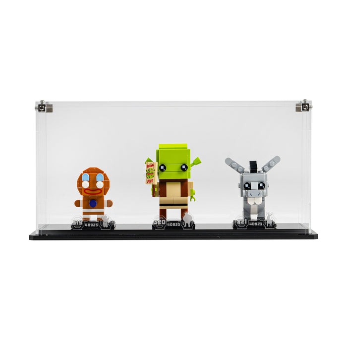 Display Case for LEGO® Brickheadz Shrek, Donkey & Gingy Figures (40923)