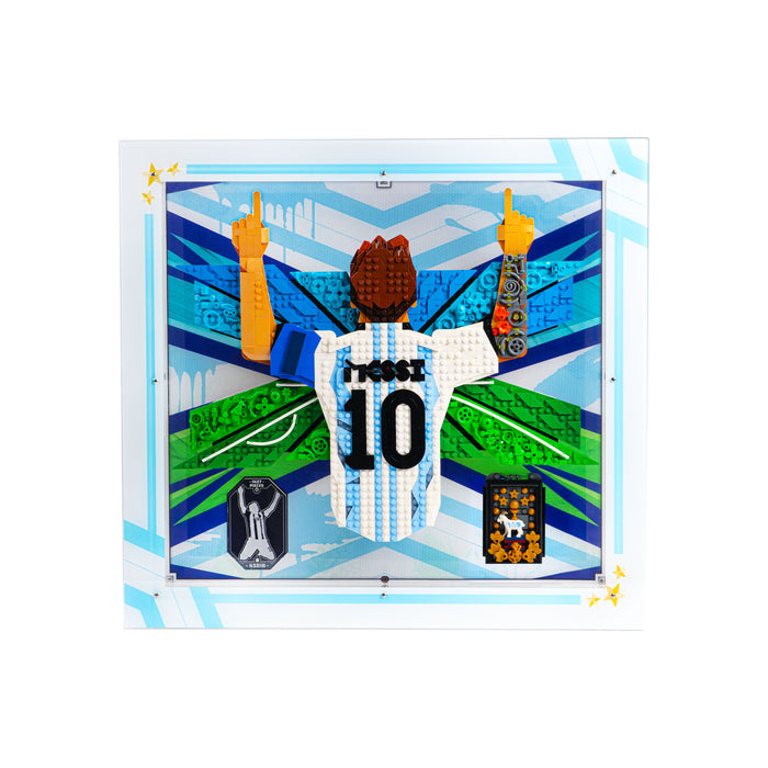 Wall Mounted Display Case for LEGO® Editions: Lionel Messi – Celebration (43018)