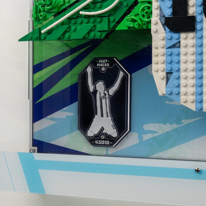 Wall Mounted Display Case for LEGO® Editions: Lionel Messi – Celebration (43018)