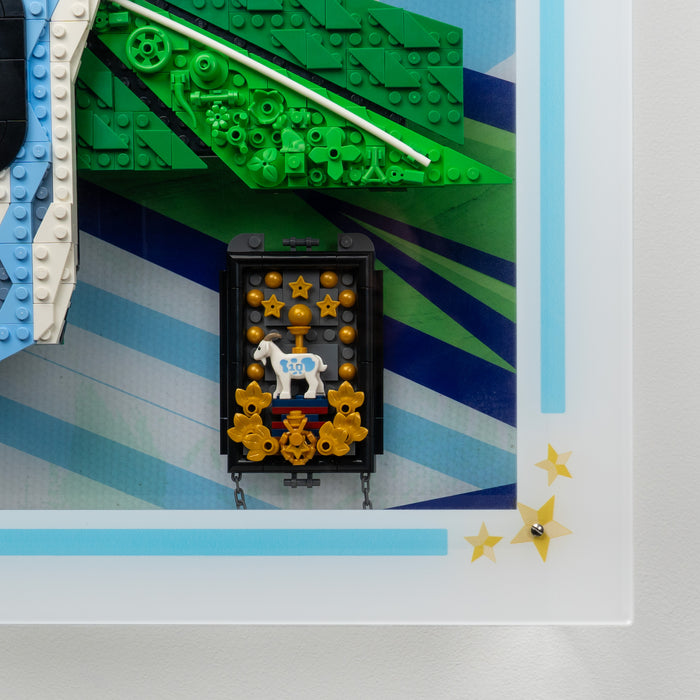 Wall Mounted Display Case for LEGO® Editions: Lionel Messi – Celebration (43018)