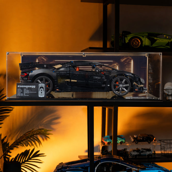 Display Case for LEGO® Technic: Koenigsegg Sadair's Spear Megacar (42232)
