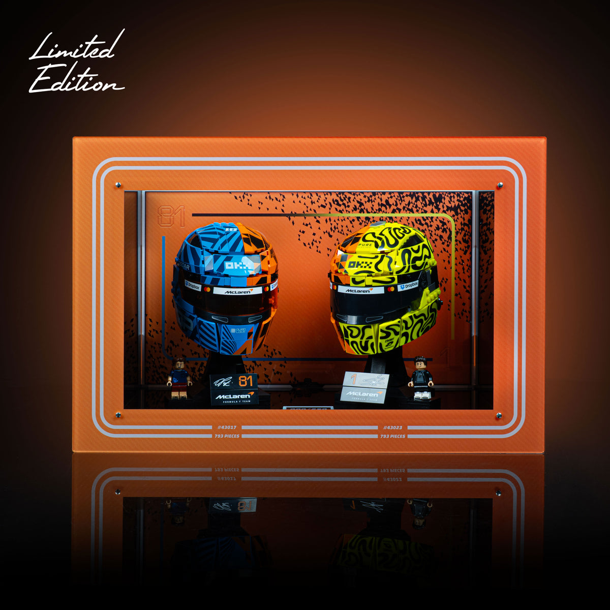 FWプレマ&カードセットlimited Edition01 E-100 Limited Edition 2-in-1 Display Case for LEGO® Editions McLaren