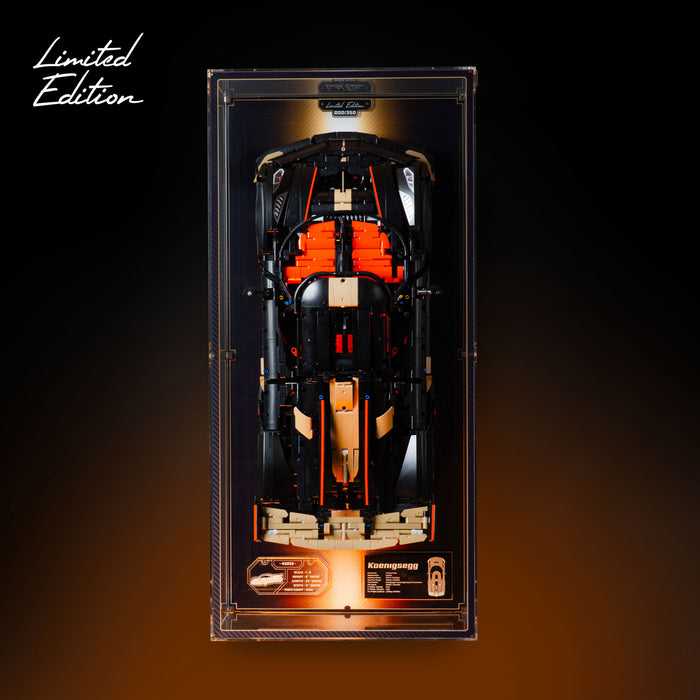 Limited Edition Wall Mounted Display Case for LEGO® Technic: Koenigsegg Sadair's Spear Megacar (42232)