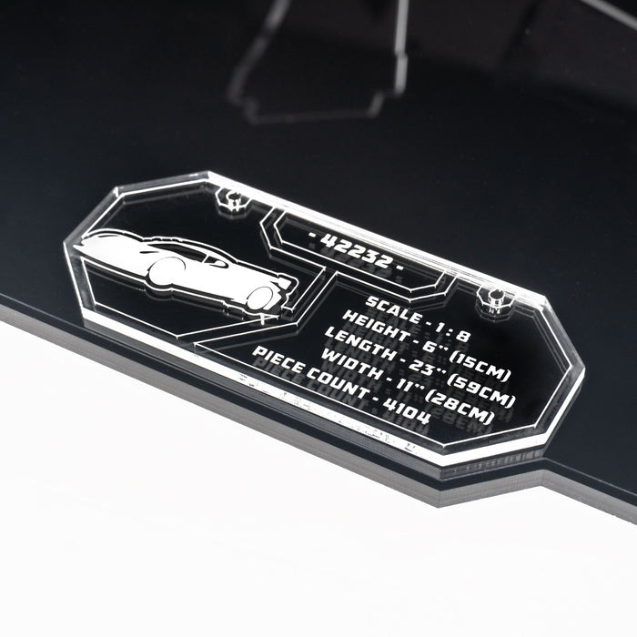 Display Stand for LEGO® Technic: Koenigsegg Sadair's Spear Megacar (42232)