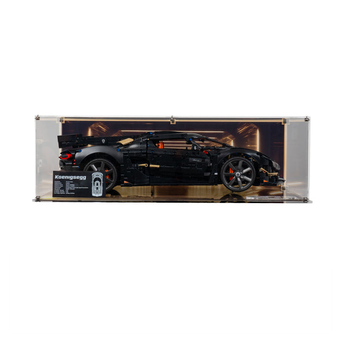 Display Case for LEGO® Technic: Koenigsegg Sadair's Spear Megacar (42232)
